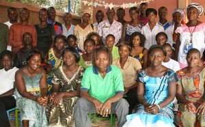 Part of 50 people of the FAR's team in Rimkieta