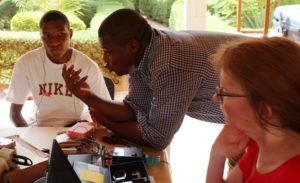 Ismael with Dr. Ezequiel and D. Martha from Emsimision