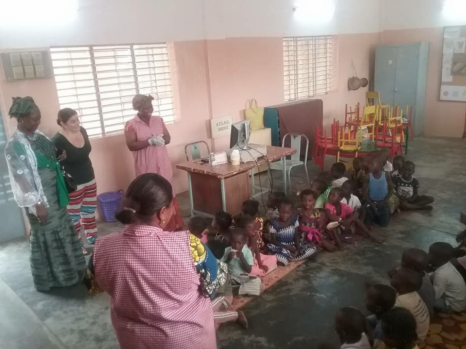 Visita Alcaldesa niños maternelle