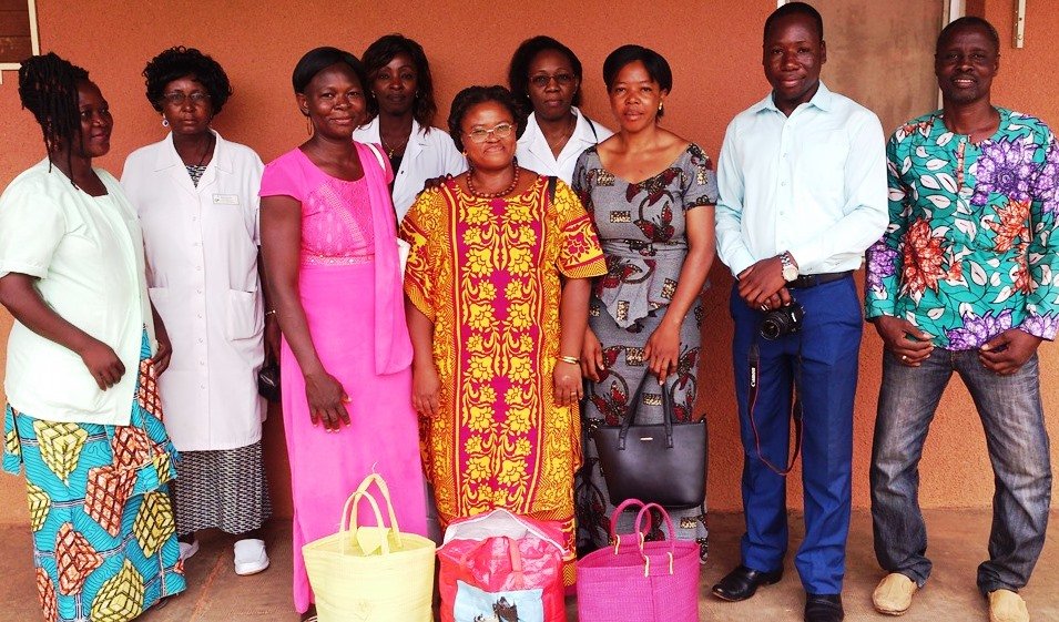 FAR's employees delegation with 3 Charles de Gaulle’s pediatricians, the social affairs’ hospital representative and the communication responsible 